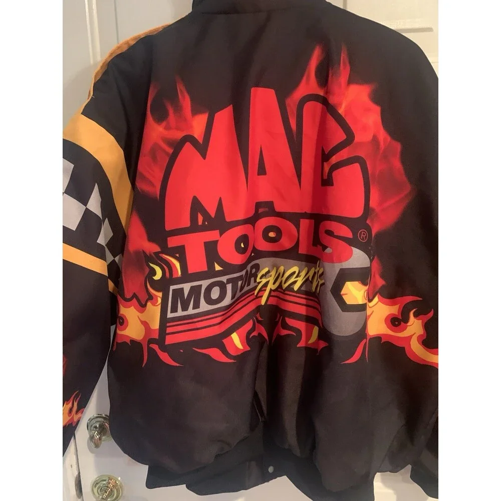 Mac Tools Vintage Swingster  Nascar Racing Jacket Size XL  Made In ISA
